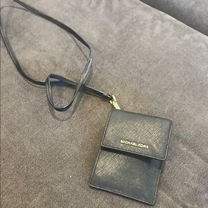 Michael Kors Black Crossbody Wallet